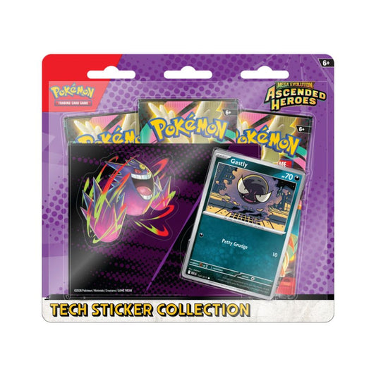 Pokemon Mega Evolution Ascended Heroes - Gastly Tech Sticker