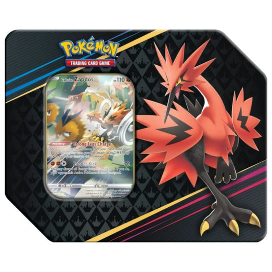 Pokemon Crown Zenith Galarian Zapdos Tin (US Version)