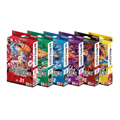 Coleção Completa Starter Decks One Piece Card Game (ST-31 a ST-36) [EN]
